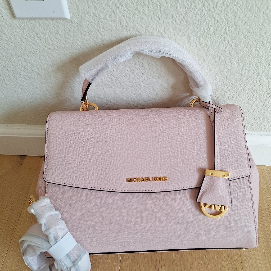 Nwt Michael Kors Ava Medium Top Handle Satchel Crossbody Bag Blossom